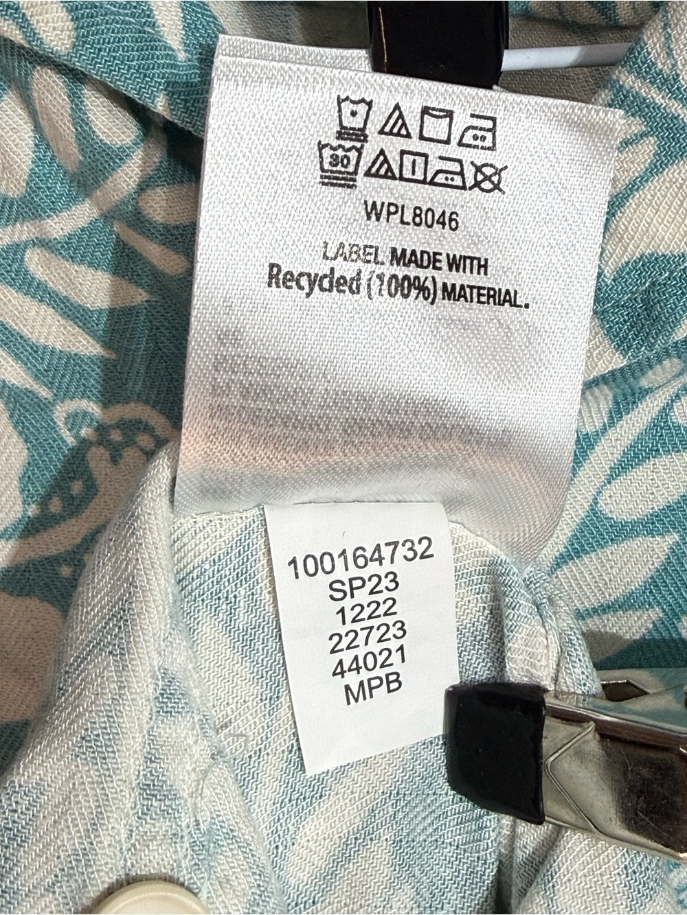 Club Room Men’s Tropical Pattern Silk Blend Short Sleeve Shirt Small - Picture 7 of 7